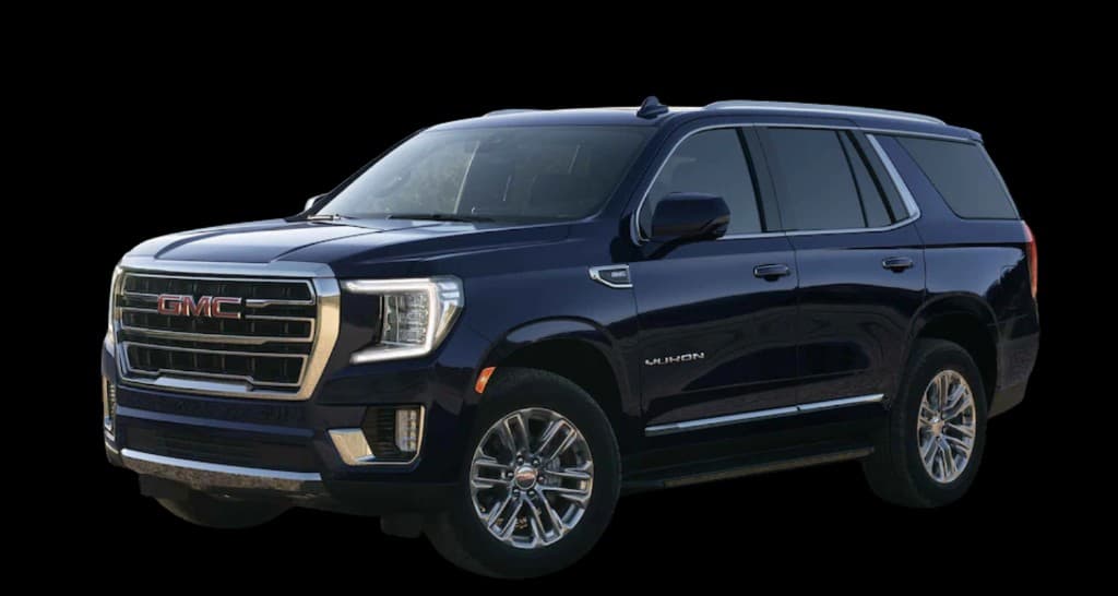 GMC Yukon luxury black SUV chauffeured in Long Island